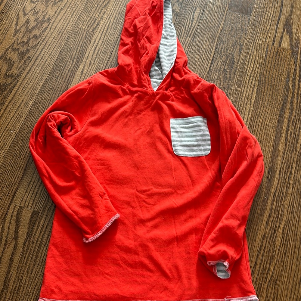 Mini Boden reversible hooded sweatshirt